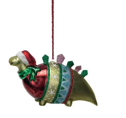 Green Dinosaur Ornament