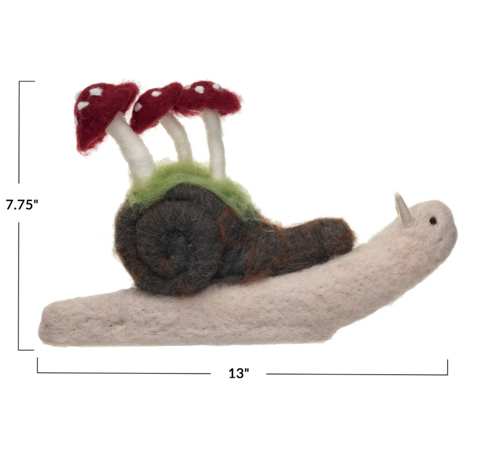 Wool Snail Decoration