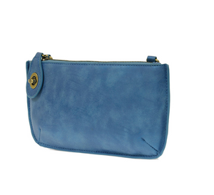 Baja Blue Lux Crossbody Wristlet Clutch