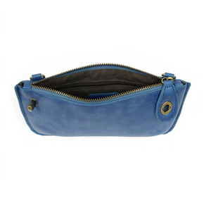 Baja Blue Lux Crossbody Wristlet Clutch