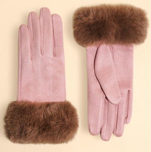 Bettina Gloves Petal/Teddy