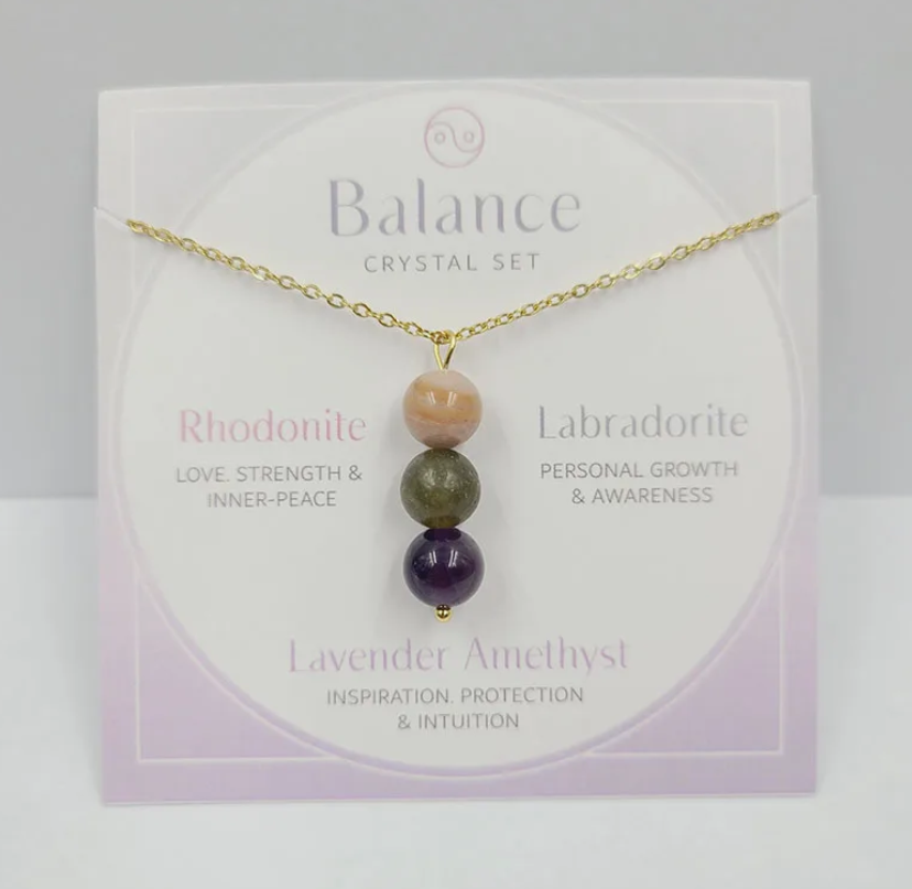 Balance Gemstone Drop Necklace