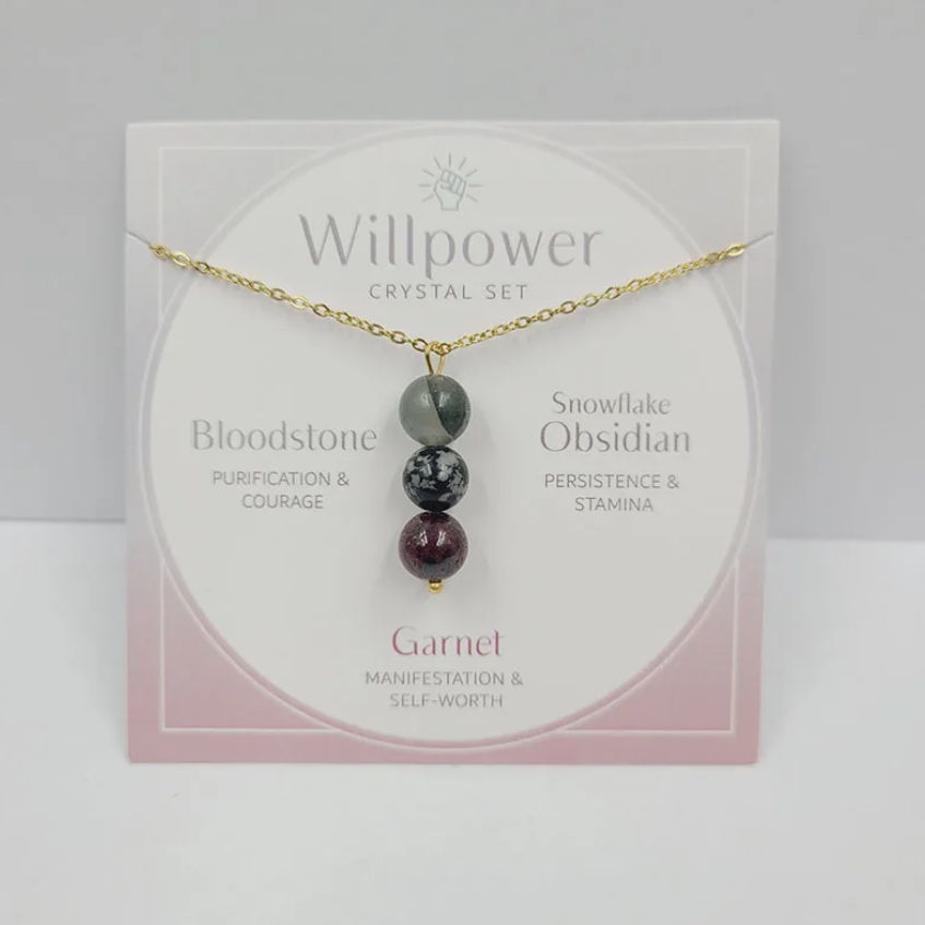 Willpower Gemstone Drop Necklace