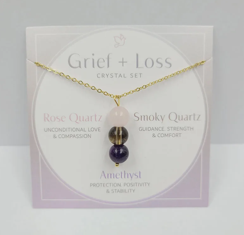 Grief & Loss Gemstone Drop Necklace