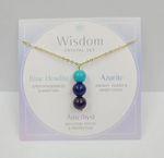 Wisdom Gemstone Drop Necklace