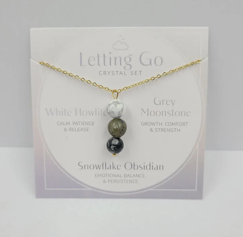 Letting Go Gemstone Drop Necklace