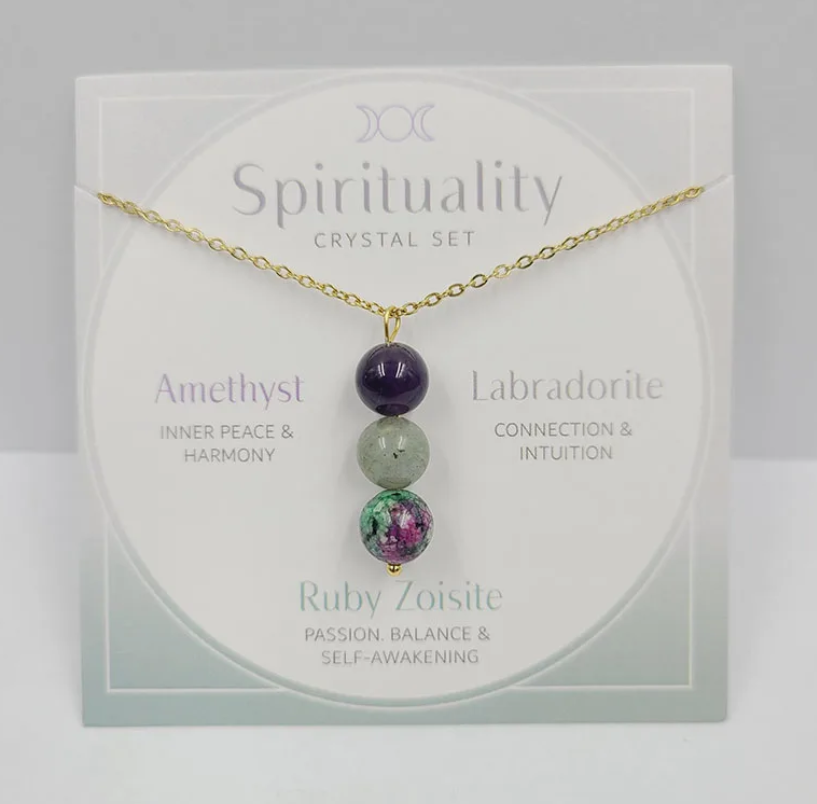 Spirituality Gemstone Drop Necklace