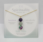 Spirituality Gemstone Drop Necklace