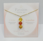 Passion Gemstone Drop Necklace