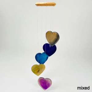 Hearts Mixed Wind Chimes