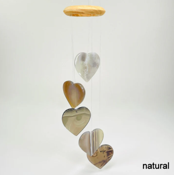 Hearts Natural Wind Chimes