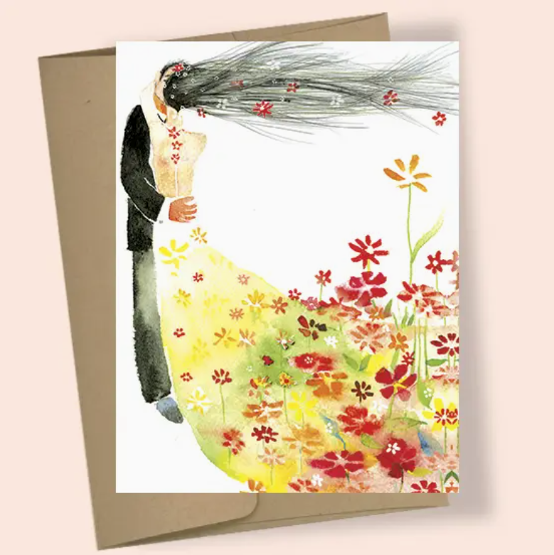 Floral Couple Greeting Card