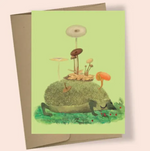 Mushroom Hedgehog Greeting Card