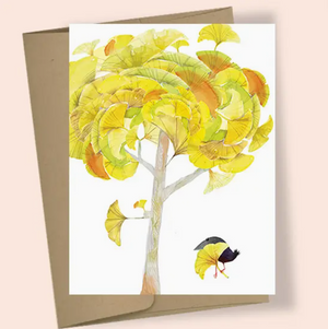 Gingko Tree Greeting Card