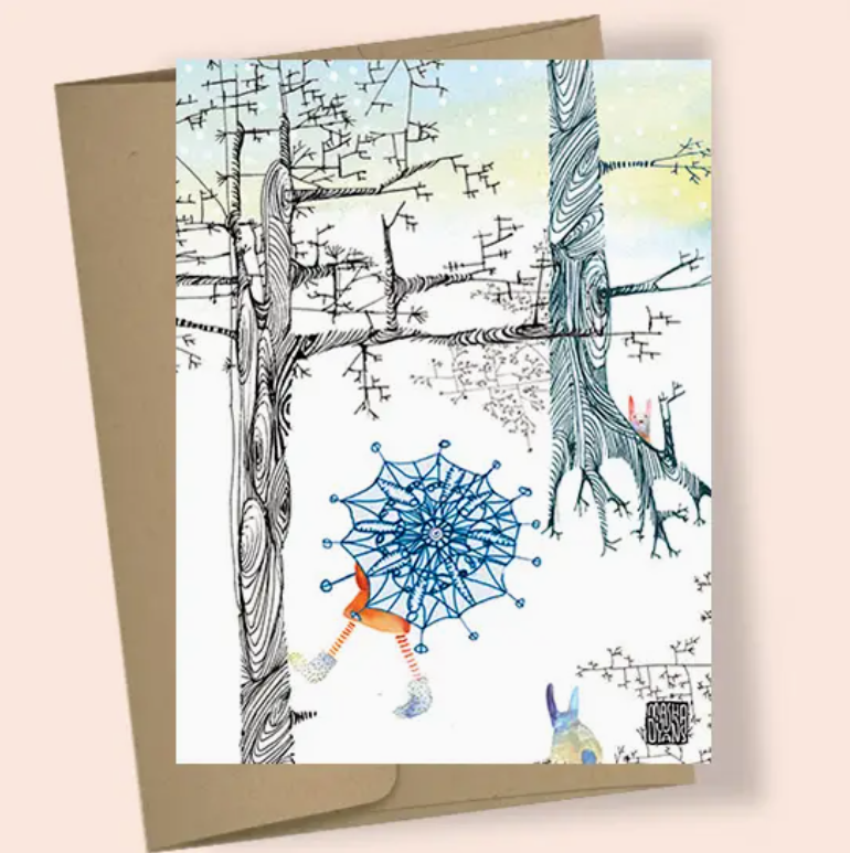 Winter Trees Greeting Card