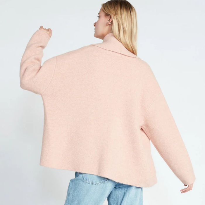 Blush Basic Open Lapel Coat