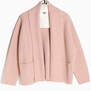 Blush Basic Open Lapel Coat