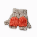 Hand-Knit Flip Mittens