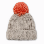 Hand-Knit Pom-Pom Hat