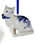 Porcelain Cat Ornament Right