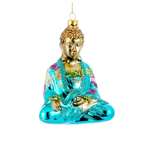 Glass Buddha Ornament