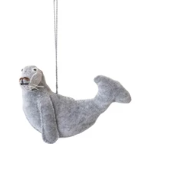 Light Grey Seal Ornament