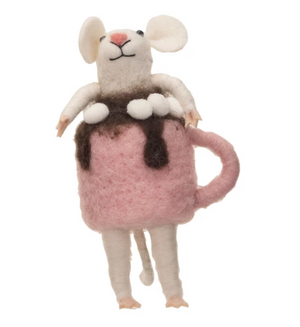 Ornament Mouse with Mug