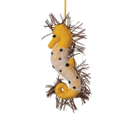 Seahorse Felt Ornament