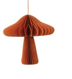 Orange Mushroom Paper Ornament