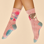 Petal Hedgehog Hunting Ankle Socks