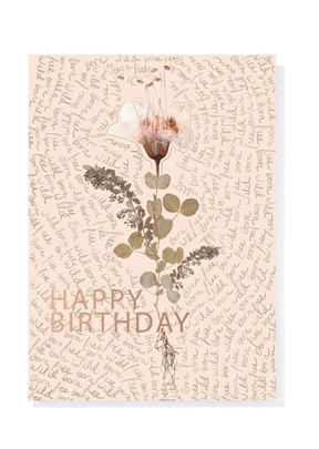 Born Free Birthday Greeting Card