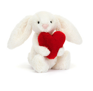 Bashful Red Love Heart Bunny Little