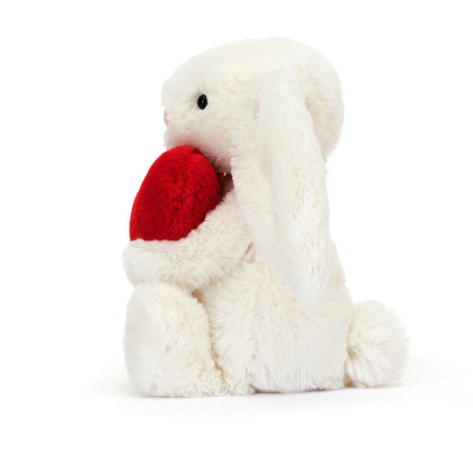 Bashful Red Love Heart Bunny Little