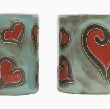 Hearts Stoneware Mug