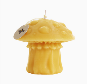 Amanita Mushroom Beeswax Candle