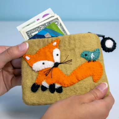 Fox Felt Coinpurse