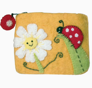 Daisy Ladybug Felt Coinpurse