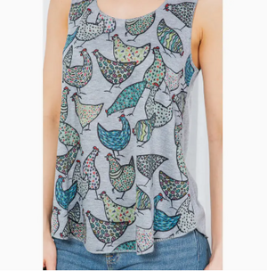 All Over Chicken Tank Top