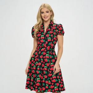 Retro Strawberry Dress