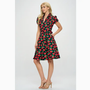 Retro Strawberry Dress