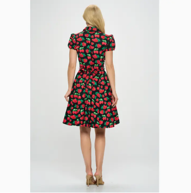 Retro Strawberry Dress