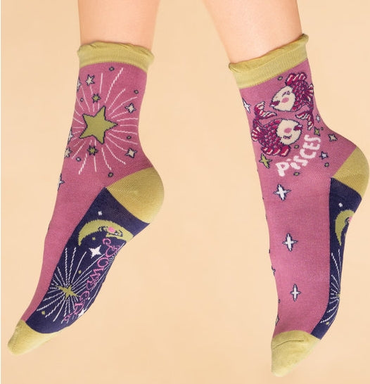 Zodiac Socks Ankle Bamboo Assorted