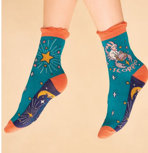 Zodiac Socks Ankle Bamboo Assorted