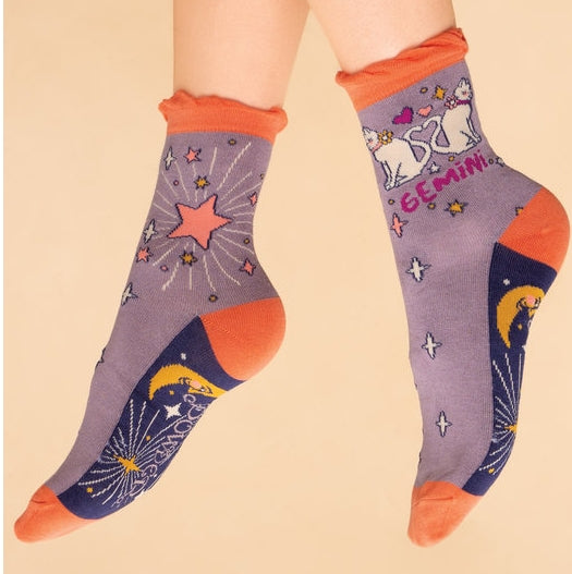 Zodiac Socks Ankle Bamboo Assorted