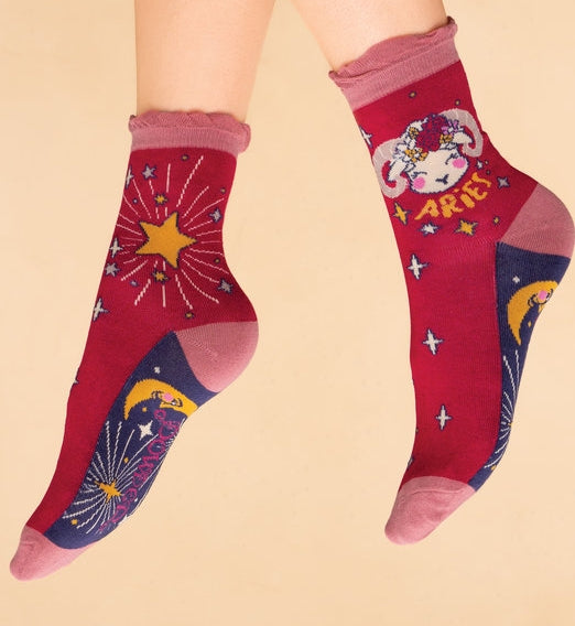 Zodiac Socks Ankle Bamboo Assorted