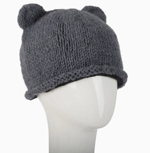 Knit Hat with Cat Ears