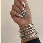 Silver Coil Bangle