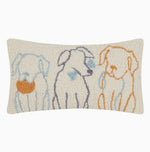 Dog Silhouettes Hook Pillow