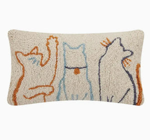 Cat Silhouettes Hook Pillow