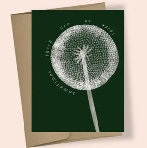 Wordless Dandelion Watercolor Greeting Card